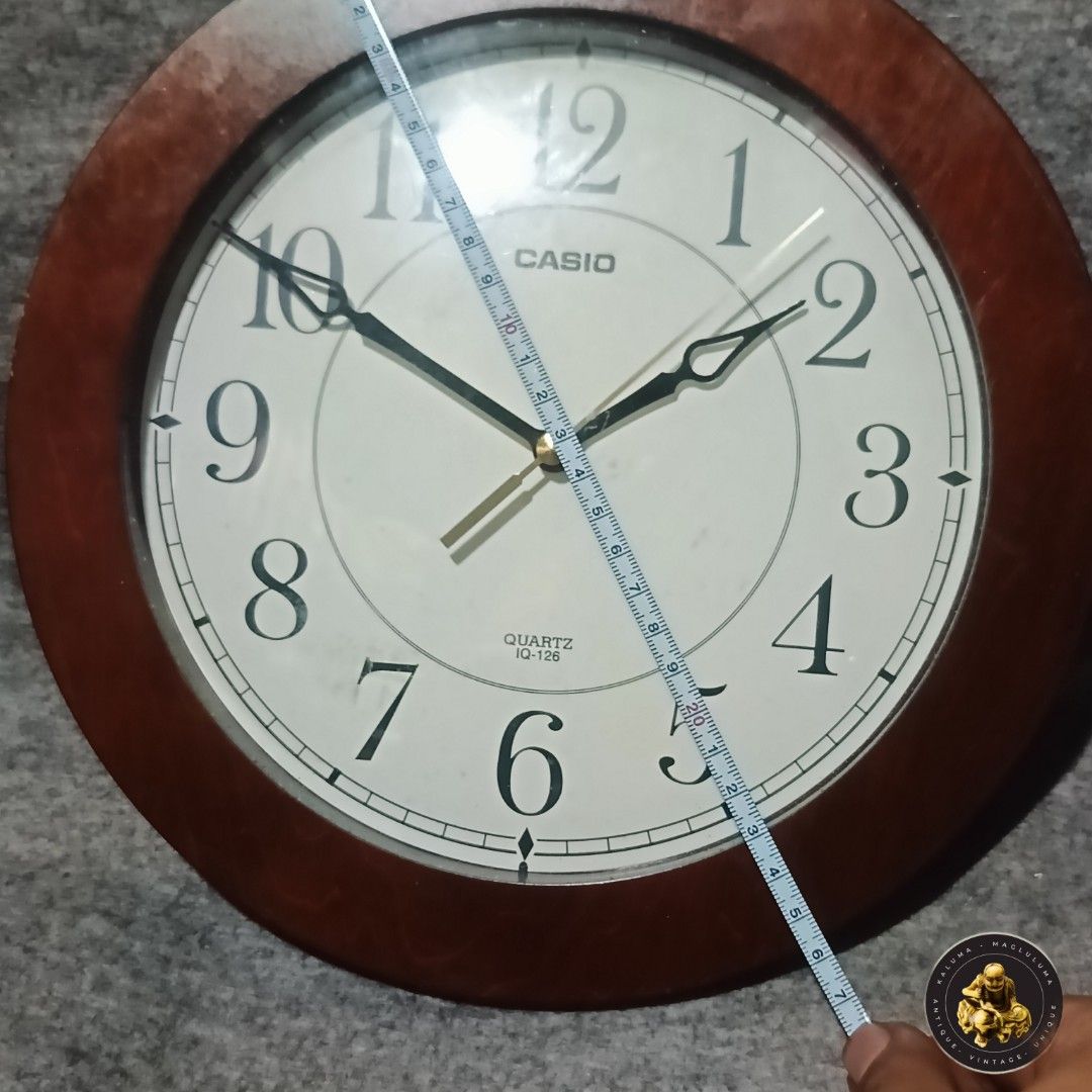 Casio Quartz Wall Clock (Category: Clocks) located in Meycauayan. Submitted by ka_luma (Listing ID 1438231065, Image 2). Description: quartz movement.