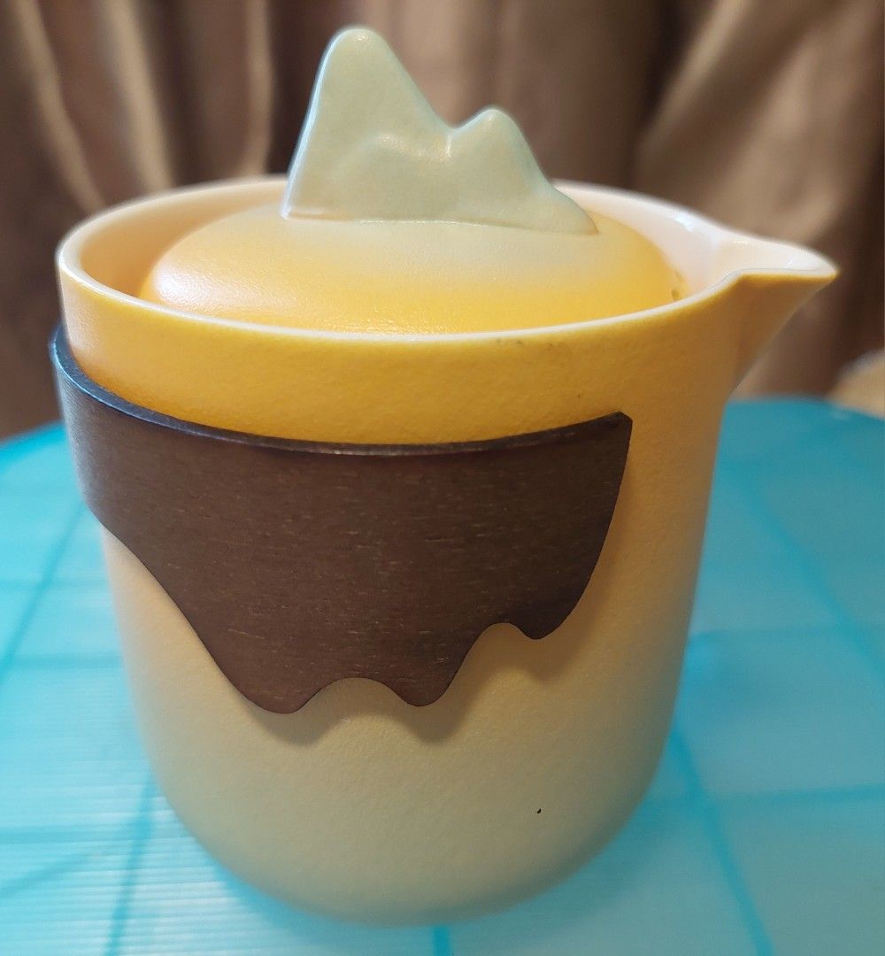 Ceramic Tea Set with Mountain Lid455740123125524484