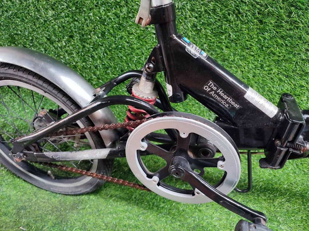 CHEVROLET 16" FOLDING BIKE JAPAN SURPLUS (Category: Bicycles) located in Valenzuela. Submitted by haponbikessurplus (Listing ID 1438123717, Image 3). Description: HIGH TENSILE STEEL FRAME SINGLE SPEED 2 FOLD WITH SUSPENSION COLOR: BLACK.