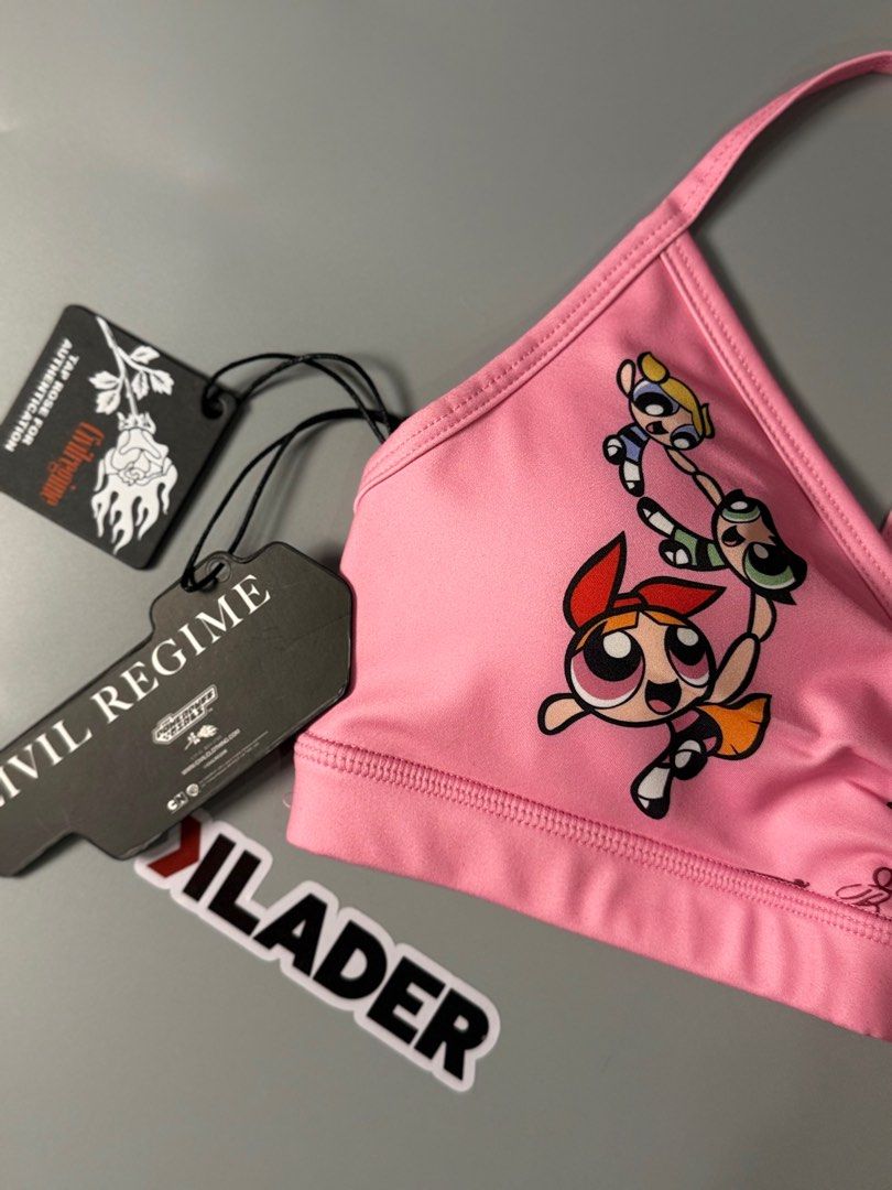 Civil Regime Powerpuff limited Edition (Category: Activewear) located in Batangas. Submitted by kladerpop (Listing ID 1438125297, Image 2). Description: ₱16,000 SET LIMITED EDITION BRA XS SHORTS SMALL nego slight.