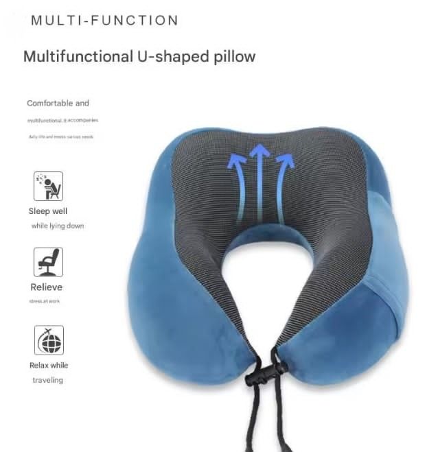 Comfortable adjustable memory foam travel pillow - U-shaped neck support (Category: Massage Devices) located in Caloocan City. Submitted by salvanter. (Listing ID 1438172100, Image 1). Description: - Comfortable U-shaped travel pillow. - Made with memory foam for superior neck support. - Adjustable design for a custom fit. - 360-degree wrap-around design. - Soft and odorless material. - Ideal for travel, work, or home relaxation. - Available in m
