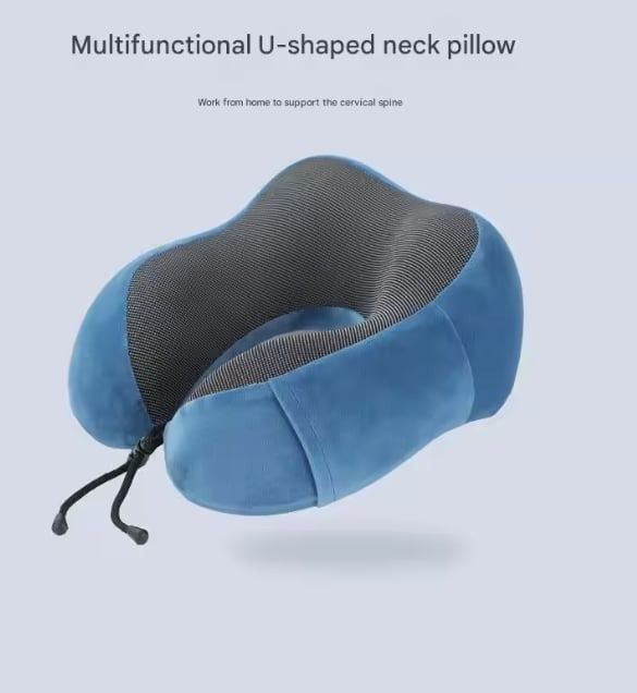 Comfortable adjustable memory foam travel pillow - U-shaped neck support (Category: Massage Devices) located in Caloocan City. Submitted by salvanter. (Listing ID 1438172100, Image 3). Description: - Comfortable U-shaped travel pillow. - Made with memory foam for superior neck support. - Adjustable design for a custom fit. - 360-degree wrap-around design. - Soft and odorless material. - Ideal for travel, work, or home relaxation. - Available in m