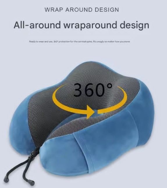 Comfortable adjustable memory foam travel pillow - U-shaped neck support (Category: Massage Devices) located in Caloocan City. Submitted by salvanter. (Listing ID 1438172100, Image 2). Description: - Comfortable U-shaped travel pillow. - Made with memory foam for superior neck support. - Adjustable design for a custom fit. - 360-degree wrap-around design. - Soft and odorless material. - Ideal for travel, work, or home relaxation. - Available in m