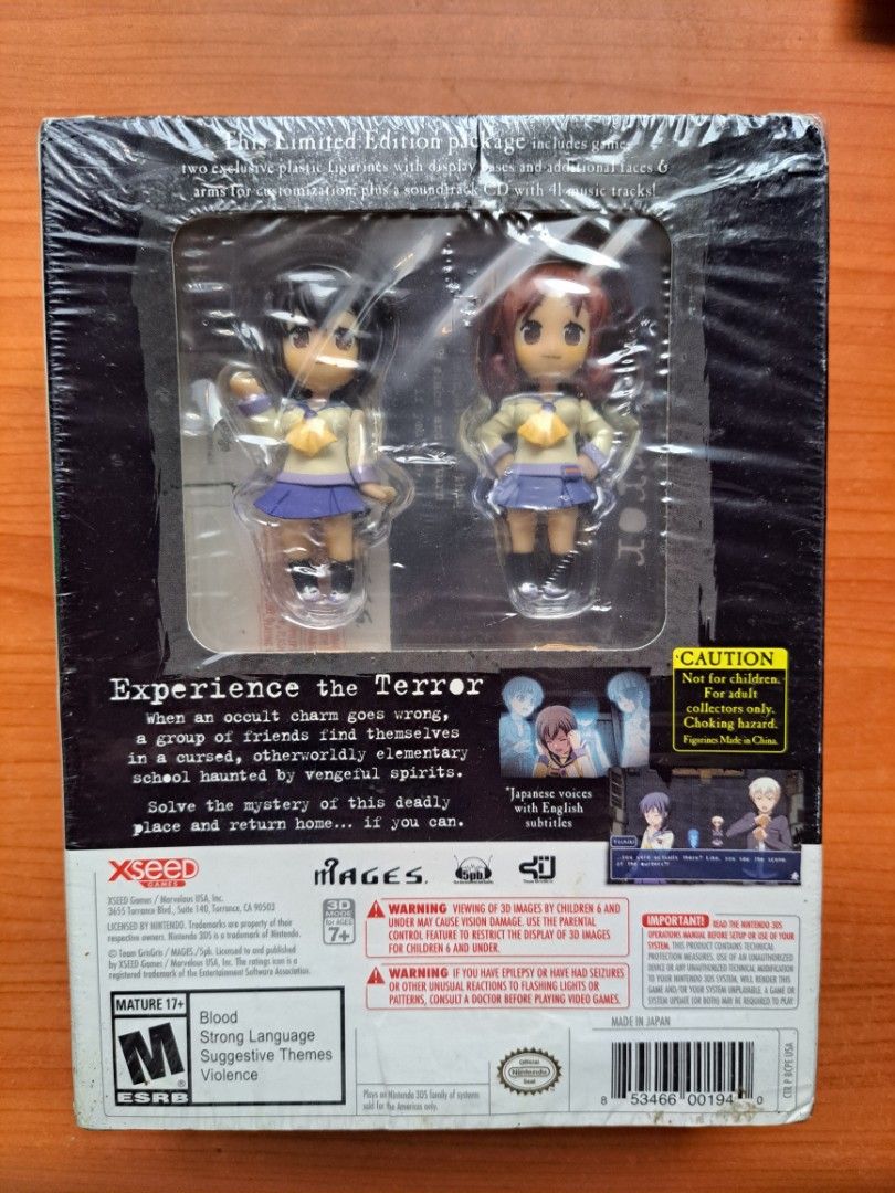 Corpse Party Back to school Edition (Bnew sealed) (Category: Nintendo) located in Rizal. Submitted by retropesos (Listing ID 1438168539, Image 3). Description: Corpse party Brandnew sealed, good for collectio with free protective case. Actual item state posted. Dm for more info.