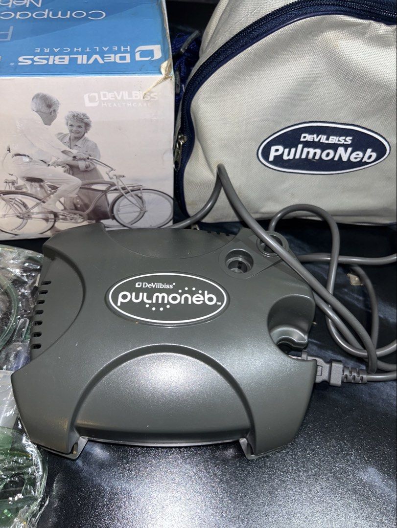DeVILBISS Pulmoneb Nebulizer (Category: Medical Supplies & Tools) located in Valenzuela. Submitted by jamcolecciones (Listing ID 1438161626, Image 3). Description: Hospital grade Nebulizer. Bought for 5K plus sa mercury drug. .