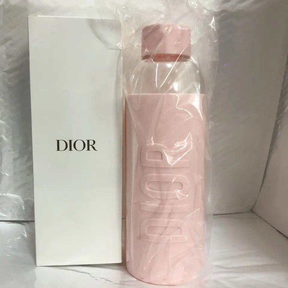 Dior Pink Water Bottle with Sleeve455522065298247680