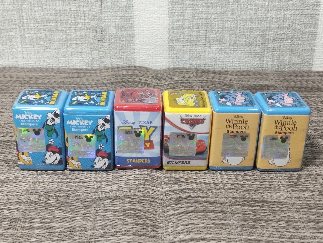 DISNEY 3-STACK STAMP SET (Category: Character Goods) located in Batangas. Submitted by amerie_store (Listing ID 1438160183, Image 1). Description: -WYSIWYG -6 pcs. available; ₱120 each 🫟2pcs. Donald- SOLD 🔊Kindly visit & follow my FB page for more updated Toys,Aniks,etc...🤩 🌈👉AMERIE STORE👈🌈 📌Mine Now,Pay after invoice 📌No refund 📌MOP: Gcash 🚛 Shipping sched every Saturday only via Flash Express.