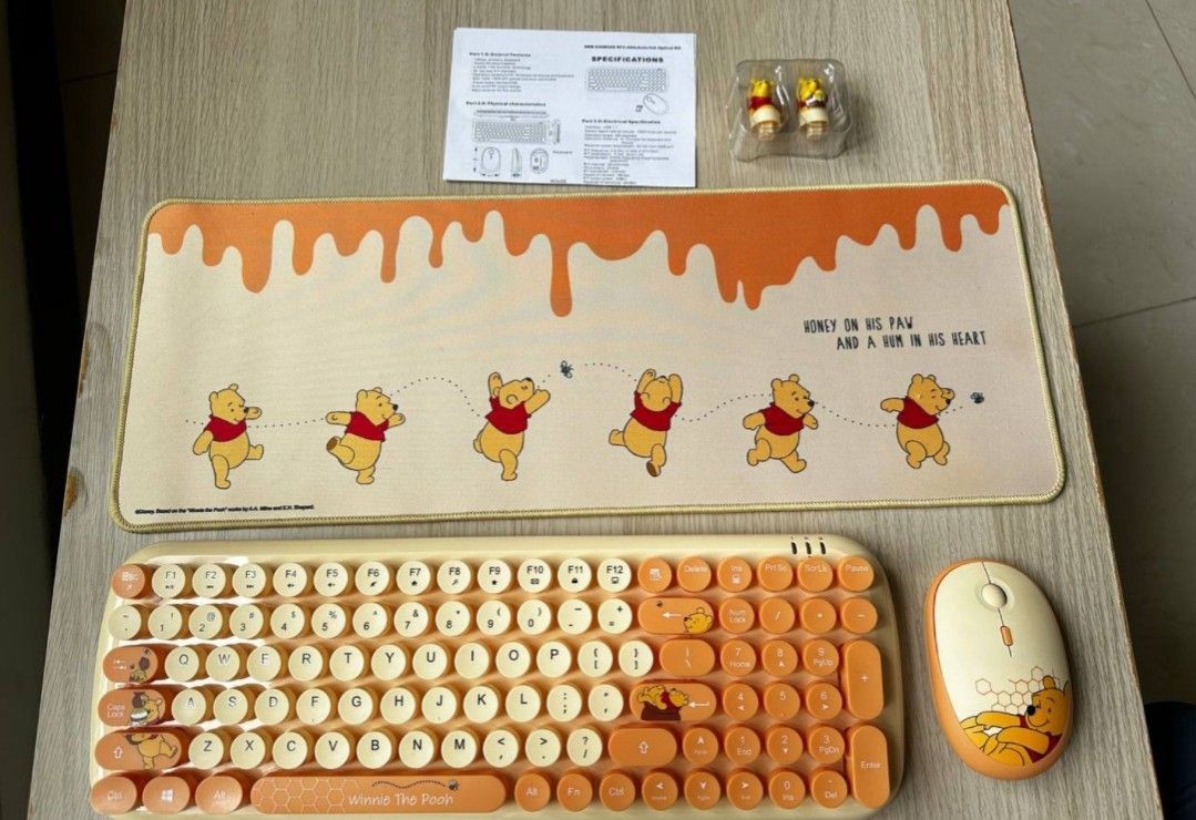 Disney Winnie Wireless Keyboard with Mouse Set455451351136358400