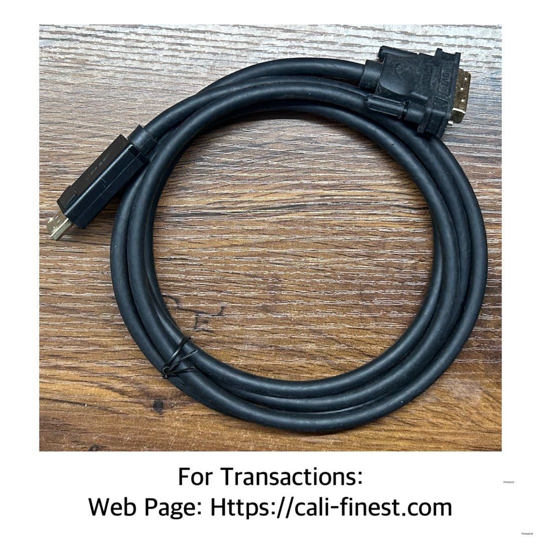 Display Port to DVI Cable (Category: Cables & Adaptors) located in Pasig City. Submitted by califinestcollectibles (Listing ID 1438182763, Image 1). Description: Display Port to DVI Cable EL#684 No Box Original/Authentic From USA Pick Up at One Oasis condominium ortigas extension pasig city Or Delivery via Lalamove,Jnt, LBC cod/cop JNT (payment first basis,gcash) THANKYOU.
