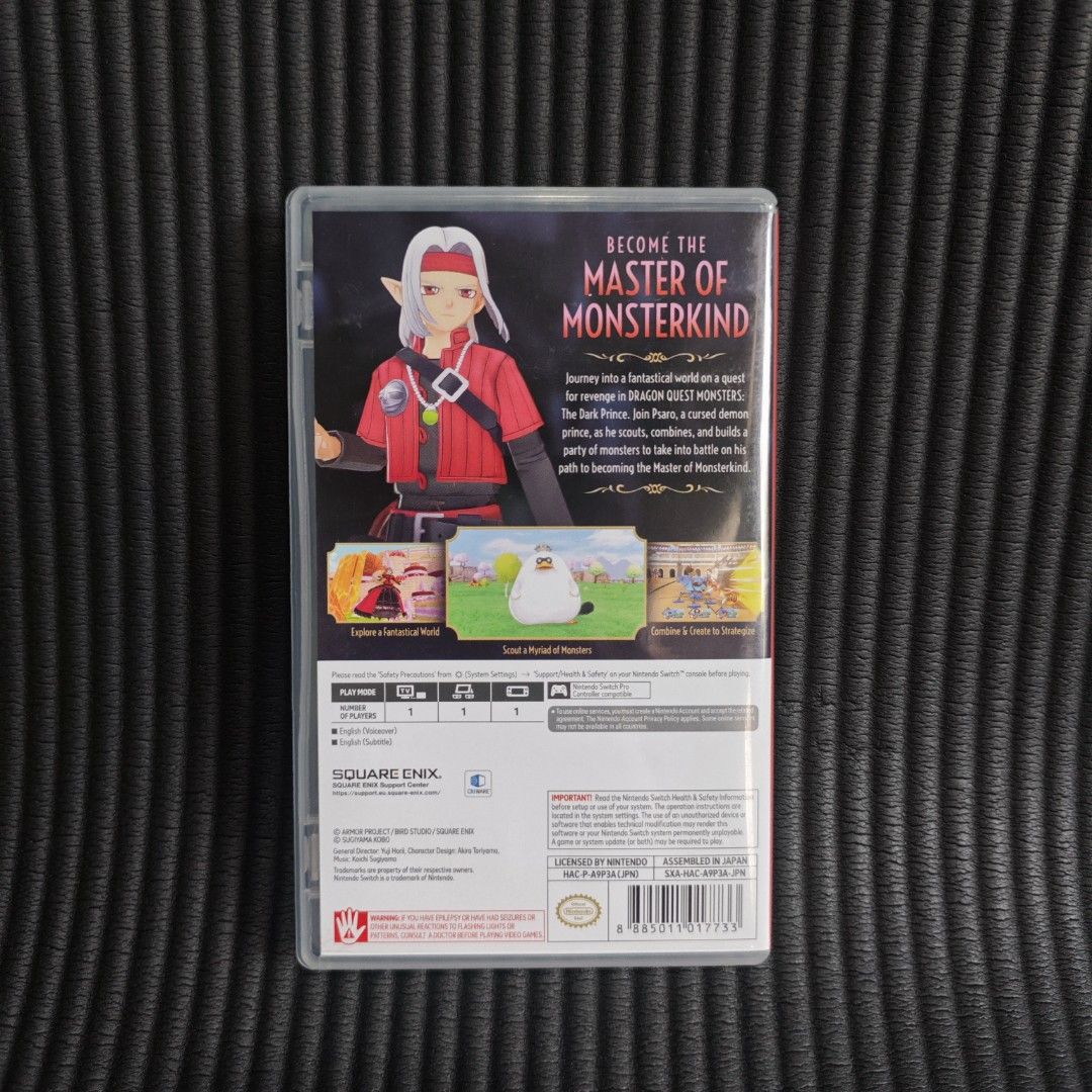 Dragon Quest Monsters The Dark Prince Switch Game (Category: Nintendo) located in Quezon City. Submitted by shopme_gadget30 (Listing ID 1438147716, Image 2). Description: kindly read the details first for sale fixed price mint Condition tested and working With case and game card compatible to Nintendo switch jpn region with English srp 2695 Shoopppppeee —,✅ can check out pm for the linnnkkk (If shoopppee check out, price is higher because of shoo