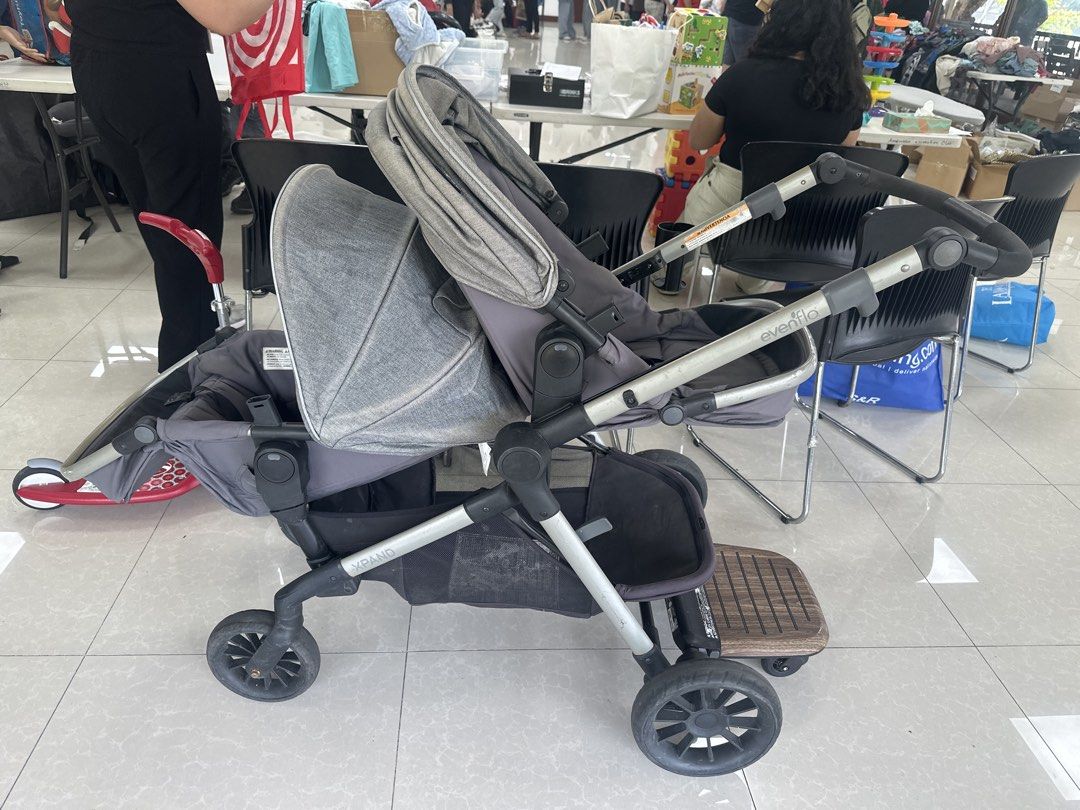 Evenflo Verano Stroller (Category: Strollers) located in Manila. Submitted by godinezcri59613 (Listing ID 1438120365, Image 2). Description: - Evenflo Verano stroller - Color: Gray - Features: - Canopy - Safety straps - Footrest - Cup holder - Sturdy frame - Comfortable seat - Suitable for everyday use - Intact wheels.