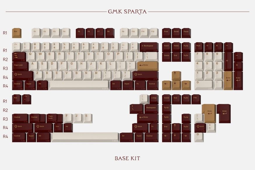 GMK Sparta Keycap Set - Base Kit455995502363289601