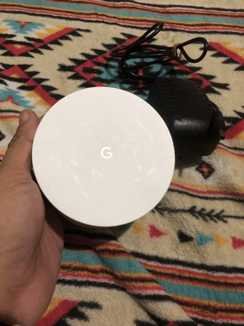 Google Wifi mesh router 2nd generation (AC1200) (Category: Networking) located in Quezon City. Submitted by markgolveo (Listing ID 1438249227, Image 1). Description: Google Wifi mesh router 2nd generation (AC1200) Tested working properly Replaced already original adapter with an another one generic Signs of wears due to being 2nd hand .