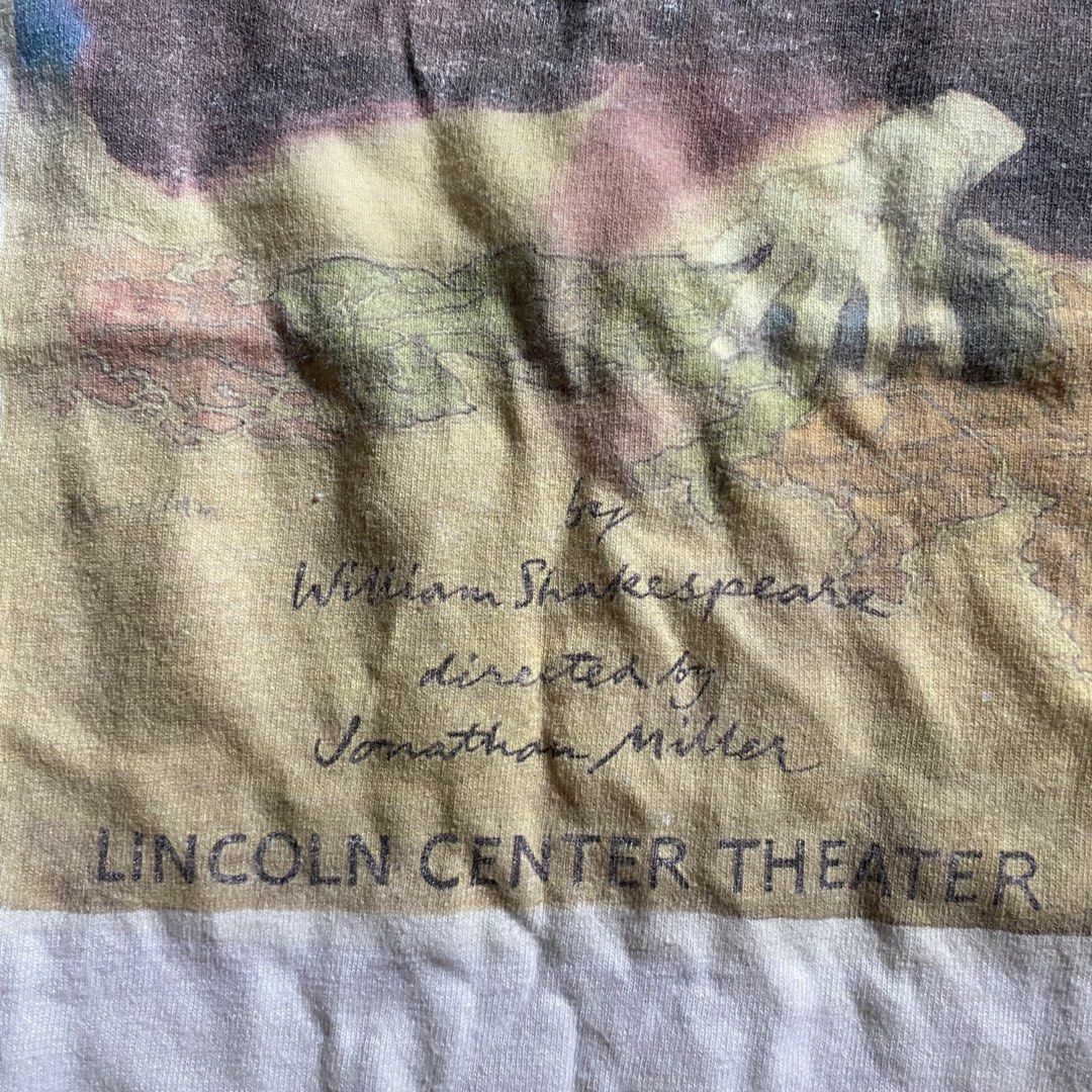 King Lear Vintage William Shakespeare shirt (Category: Tshirts & Polo Shirts ) located in Mabalacat. Submitted by gotthemgems (Listing ID 1438270342, Image 3). Description: King Lear Vintage William Shakespeare shirt Theater poster design 23.5W 30L, 90s Hanes tag Color rate: 9/10 Minor stain - ₱800 + shipping fee Luzon: +50 Visayas/Mindanao: +75 📍 Pampanga 🚚 Local courier: J&T Express.