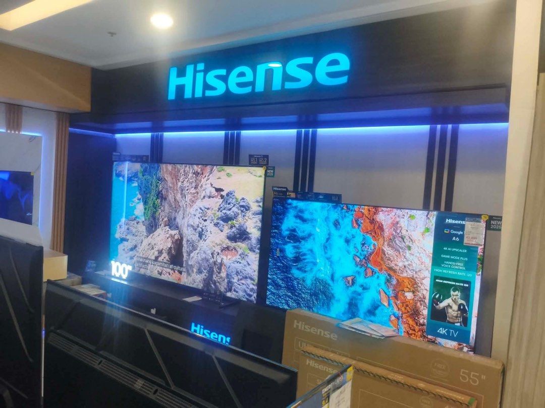 HISENSE LED SMART GOOGLE TV (Category: TV) located in Quezon City. Submitted by annys.online (Listing ID 1438281990, Image 1). Description: Hisense SMART GOOGLE TV 32A4Q-9,200 43A4Q - 13,500 32Q5S QLED VIDA- 10,900 43A6Q uhd vida- 17,000 55A6Q uhd vidaa - 20,800 65A6Q uhd vidaa -30,200 75A6Q uhd vidaa - 41,800 QLED VIDAA 43Q6Q - 17,700 50Q6Q - 20,600 55Q6Q -24,200 65Q6Q - 35,900 75Q6Q - 52,500 85Q6Q - 76,500 QLED GOOGLE 55Q7Q - 39,500 65Q7Q - 54,