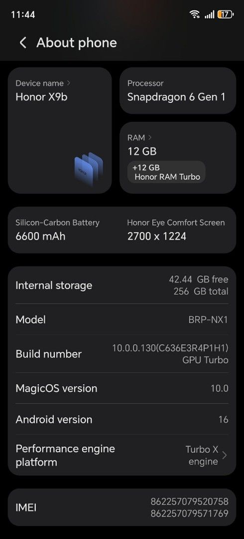 Honor X9c (Category: Android Others) located in Pasig City. Submitted by jean_hernandez (Listing ID 1438140307, Image 3). Description: Honor X9c With Charger With phone case With Minor scratches (hindi naman halata lalo na kapag may case) Good for gaming (ML and CODM) Negotiable.