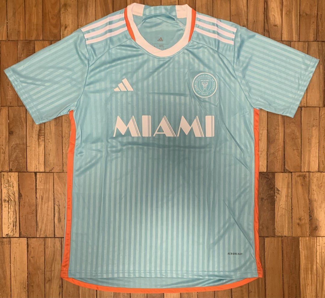 Inter Miami CF Football Jersey (Category: Tshirts & Polo Shirts ) located in Muntinlupa City. Submitted by pmjersey (Listing ID 1438258003, Image 1). Description: Sizes Available: - Medium - Large.
