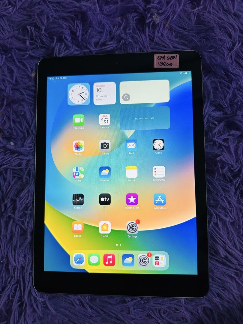 Ipad 5th generation 32gb (Category: iPad) located in Manila. Submitted by dugaycharl29478 (Listing ID 1438181425, Image 1). Description: Ipad 5th generation 32gb Good as new Good touch id .