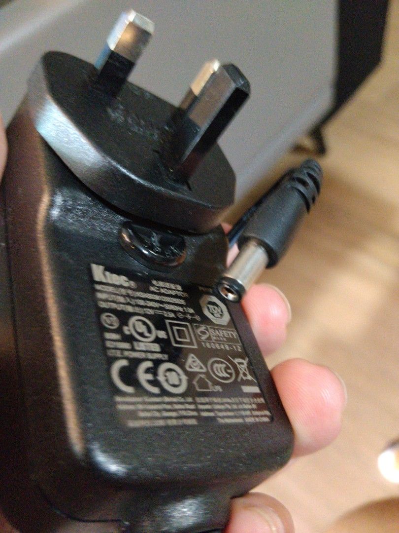 Ktec AC Adapter - Model KSA036120025005 (Category: Cables & Adaptors) located in Singapore. Submitted by gogoduckling (Listing ID 1438140990, Image 2). Description: - Ktec AC adapter - Model: KSA036120025005 - Input: 100-240V ~ 50/60Hz 1.0A - Output: 12V 2.5A - Includes adapter and power cable - Tested and working.