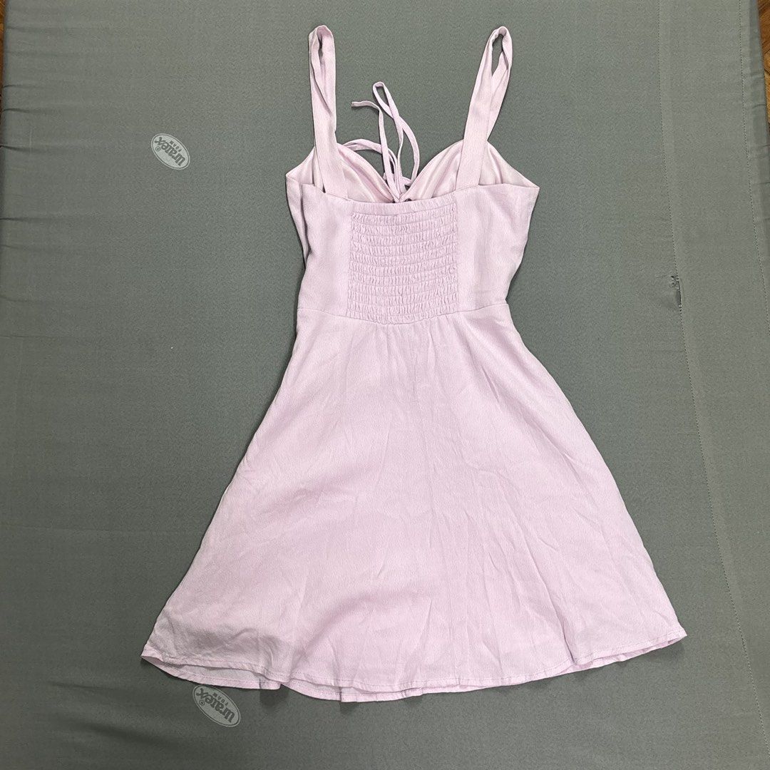 Forever 21 Lilac Mini Dress (Category: Dresses) located in Quezon City. Submitted by renee.declutters_ (Listing ID 1438190250, Image 2). Description: — minor stains, not obvious — dm for when worn — check bio.