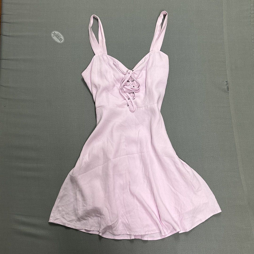 Forever 21 Lilac Mini Dress (Category: Dresses) located in Quezon City. Submitted by renee.declutters_ (Listing ID 1438190250, Image 1). Description: — minor stains, not obvious — dm for when worn — check bio.