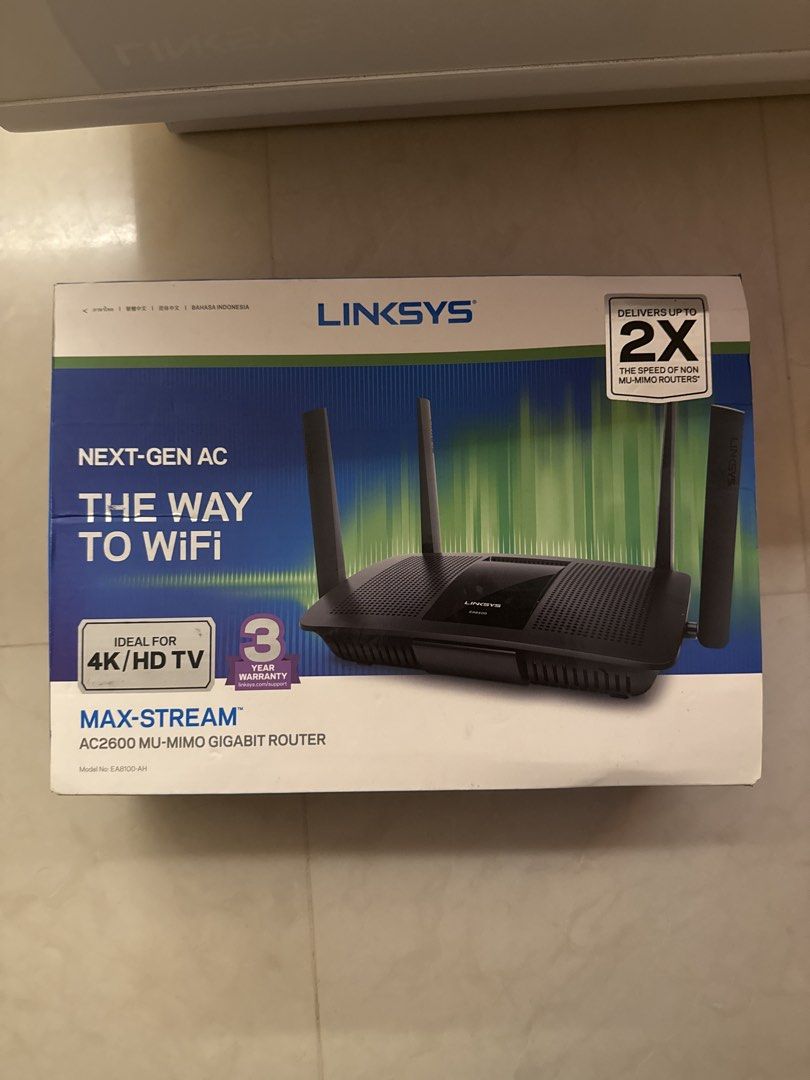 Linksys Max-Stream AC2600 Gigabit Router456091966710097920