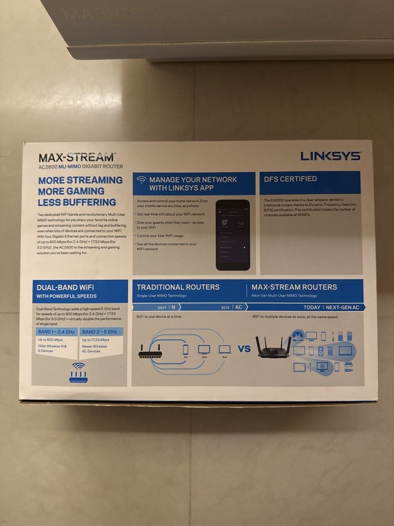 Linksys Max-Stream AC2600 Gigabit Router456091966710097921
