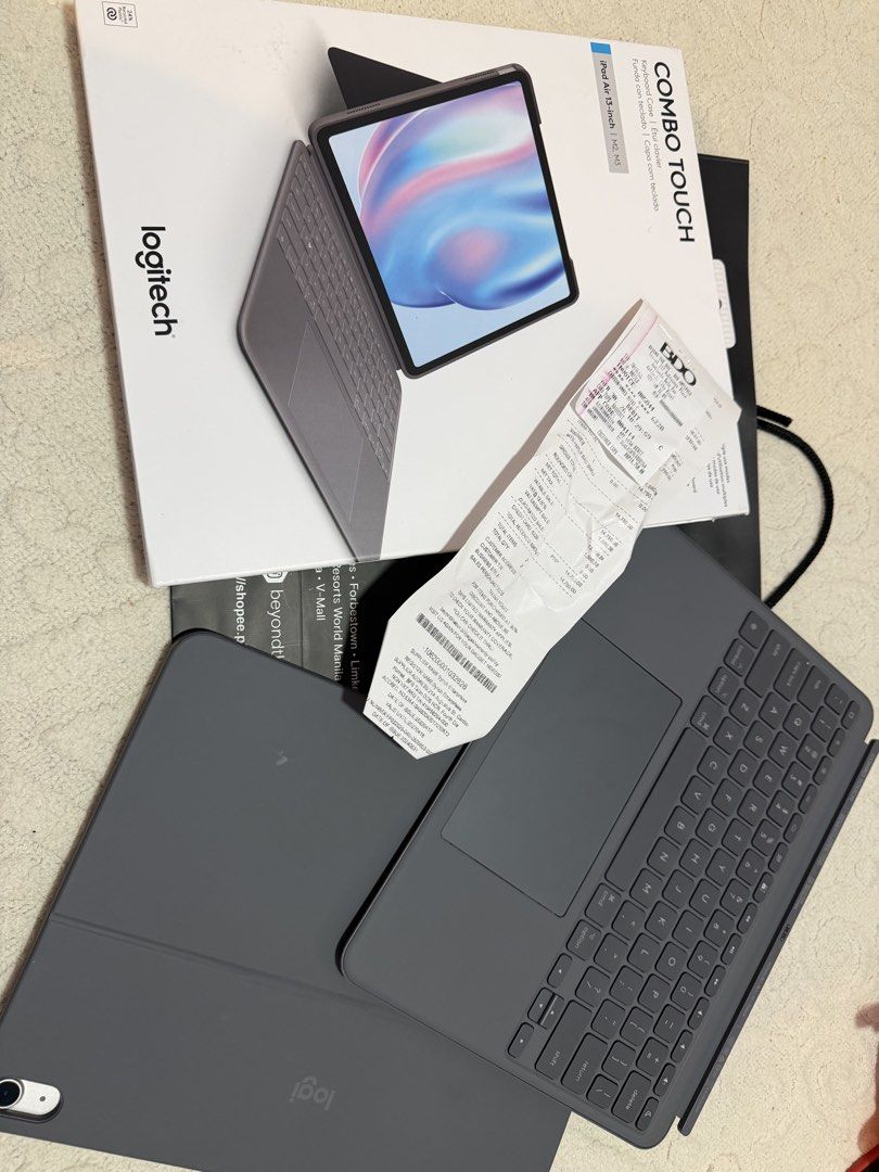 Magic Keyboard Logitech (Category: iPad) located in Antipolo. Submitted by amcmarketing (Listing ID 1438215876, Image 1). Description: Selling my Magic keyboard, used once only. Just bought this last April 30 with receipt. Ipad 13inch.