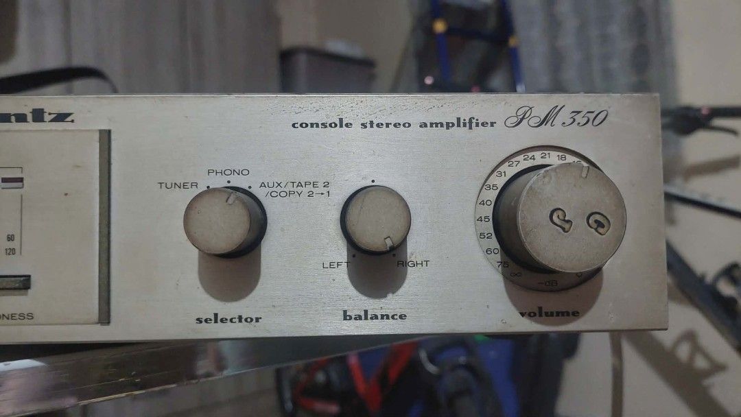 Marantz Console Stereo Amplifier Vintage (Category: Soundbars, Speakers & Amplifiers) located in Valenzuela. Submitted by beigeandlilac (Listing ID 1438299573, Image 2). Description: - Vintage Marantz console stereo amplifier. - Working before (2015) untested as of today since I have no compatible speaker to use it with - WITH POWER kapag sinaksak.