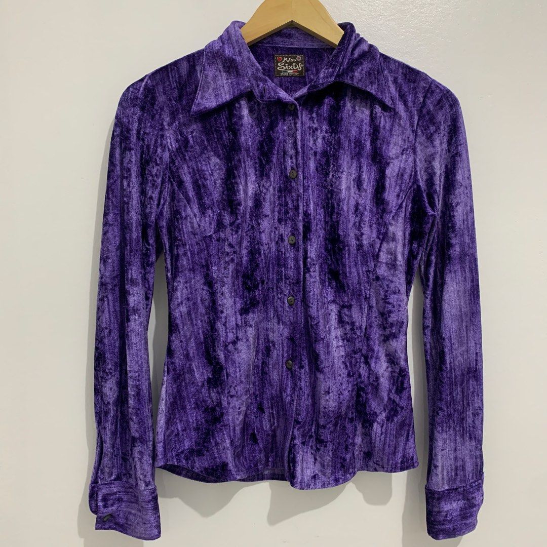 Miss Sixty Casual Blouse Shirt (Category: Blouses) located in Tagaytay City. Submitted by deetstreet (Listing ID 1438299564, Image 2). Description: Arm pit to arm pit: 17.5 Shoulder: 14.5 Sleeve: 24 Hem: 16.5 Length: 23.5 + sf.