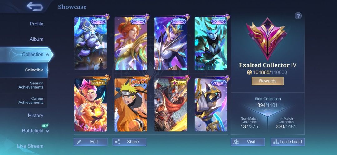 Mobile legend account for sale (Category: Nintendo) located in Caloocan City. Submitted by nyzakun (Listing ID 1438212728, Image 2). Description: 🔥 RUSH SELLING – MOBILE LEGENDS ACCOUNT 🔥 💎 High-tier account with rare skins and solid heroes 🎮 Perfect for rank push, collectors, or smurf account use ✅ Well-maintained account ✅ Smooth gameplay & ready to use ✅ Includes epic/special skins ✅ Bindings can be discussed with sure buyer ✅ No issue / n