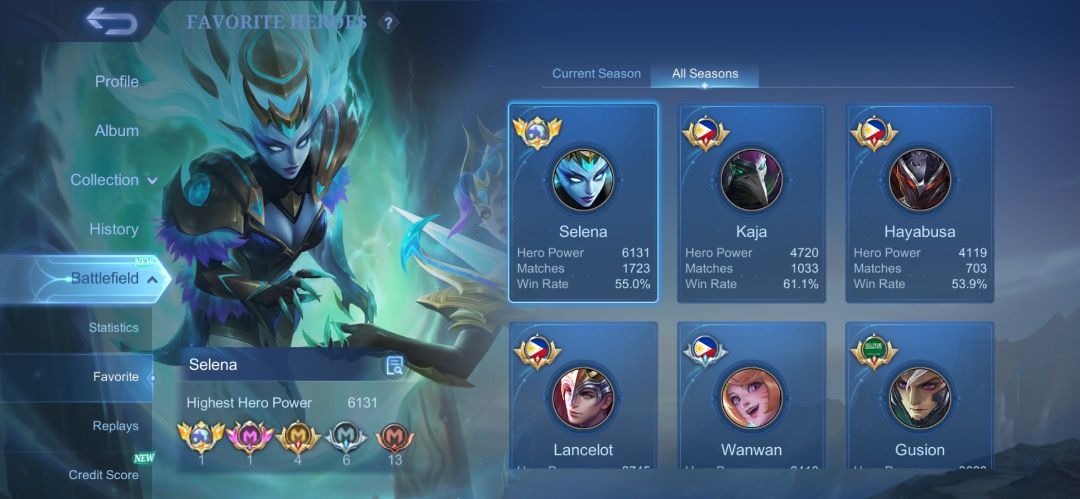 Mobile Legend Account for Sale (Category: Others) located in Caloocan City. Submitted by nyzakun (Listing ID 1438213542, Image 3). Description: 🔥 RUSH SELLING – MOBILE LEGENDS ACCOUNT 🔥 💎 High-tier account with rare skins and solid heroes 🎮 Perfect for rank push, collectors, or smurf account use ✅ Well-maintained account ✅ Smooth gameplay & ready to use ✅ Includes epic/special skins ✅ Bindings can be discussed with sure buyer ✅ No issue / no 