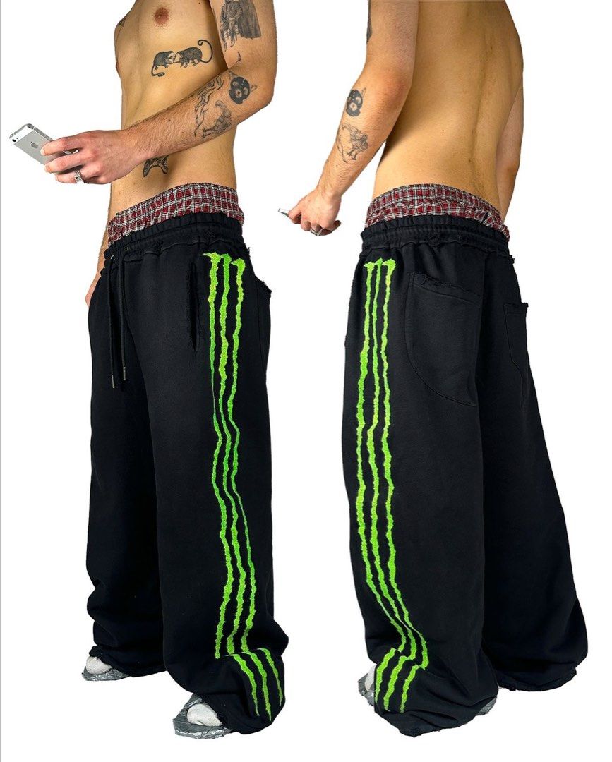 Monster Triple Claw Fluorescent Sweatpants (Category: Joggers) located in Manila. Submitted by ccarchives (Listing ID 1438144144, Image 1). Description: Cotton sizes: S, M, L, XL, XXL.