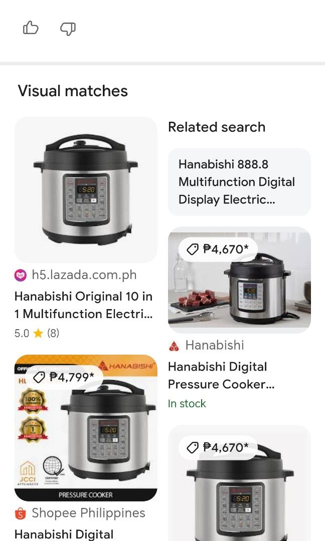 Multi function pressure cooker (Category: Cookers) located in Quezon City. Submitted by plantcorner (Listing ID 1438122604, Image 2). Description: May sign of used lang, normal sa 2nd hand pero good working condition, no issue of repair.. 2k fix.