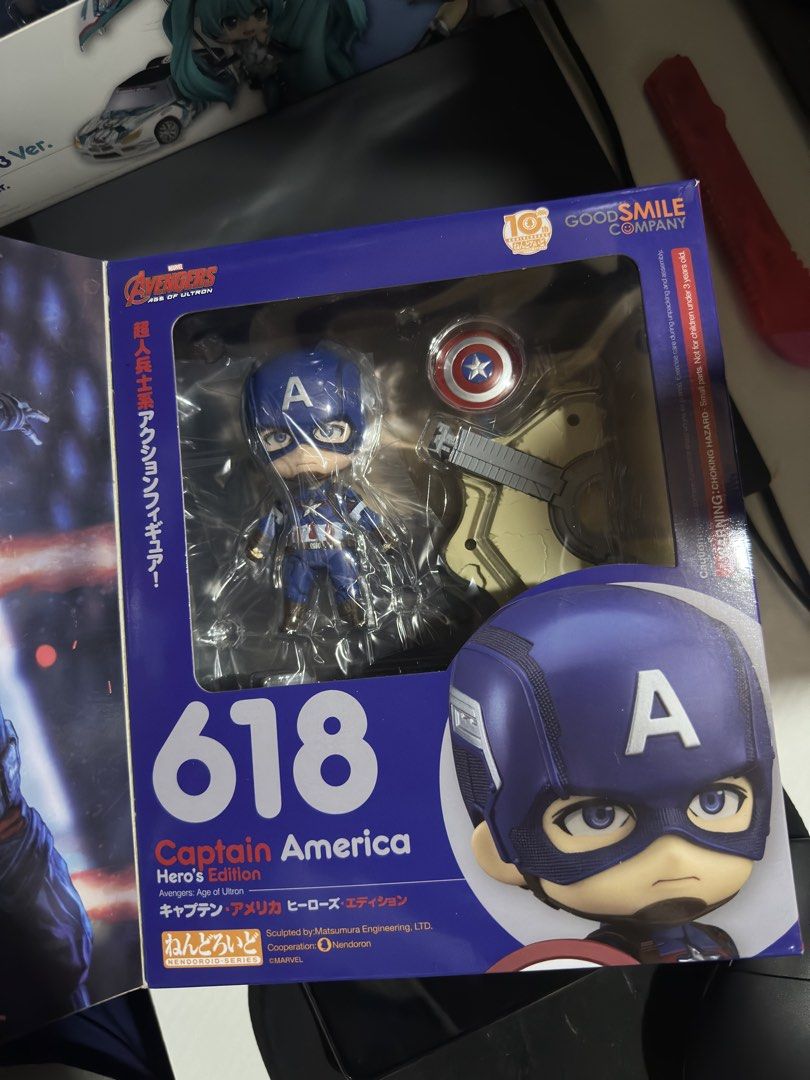 Nendoroid Captain America Hero's Edition (Category: Toys & Games) located in Quezon City. Submitted by haechan07 (Listing ID 1438167986, Image 2). Description: MIB. 1800php lalamove or lbc gcash/maya/bpi.