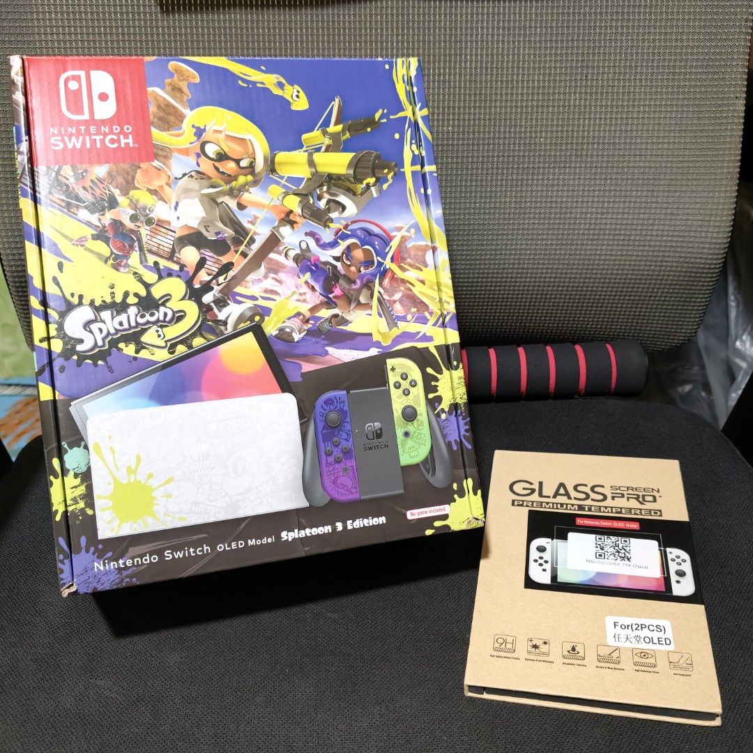 Nintendo Switch OLED Splatoon Edition (Category: Nintendo) located in Manila. Submitted by lauraarseid (Listing ID 1438146266, Image 1). Description: Nintendo Switch OLED Splatoon Edition with Included Case and Tempered Glass. Brand New and never technically used, Only opened for checking and I maintained the battery near 50% to preserve battery health. Originally I bought it for preservation as part of my collection, I decided to sell na sayang 