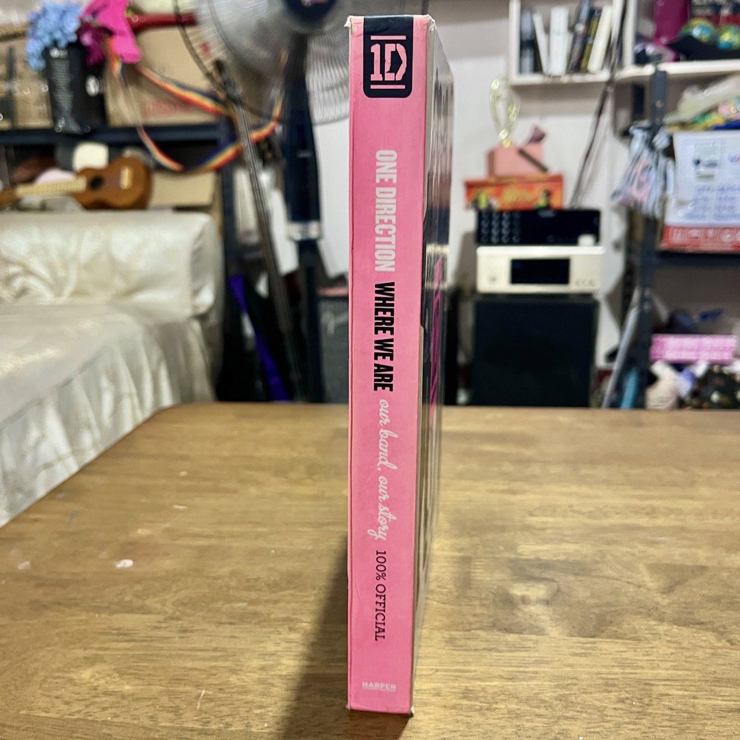 One Direction Where We Are Book 1D (Category: Magazines) located in Makati City. Submitted by fandommerchph (Listing ID 1438147387, Image 3). Description: More One Direction items on my profile ❤️ - Official One Direction "Where We Are" book - Features photos of the band - Includes signatures on the back cover - Hardcover - Pink spine - Cover features band members Note: Some pages are separating from the spine, kindly check all the photos. Book i