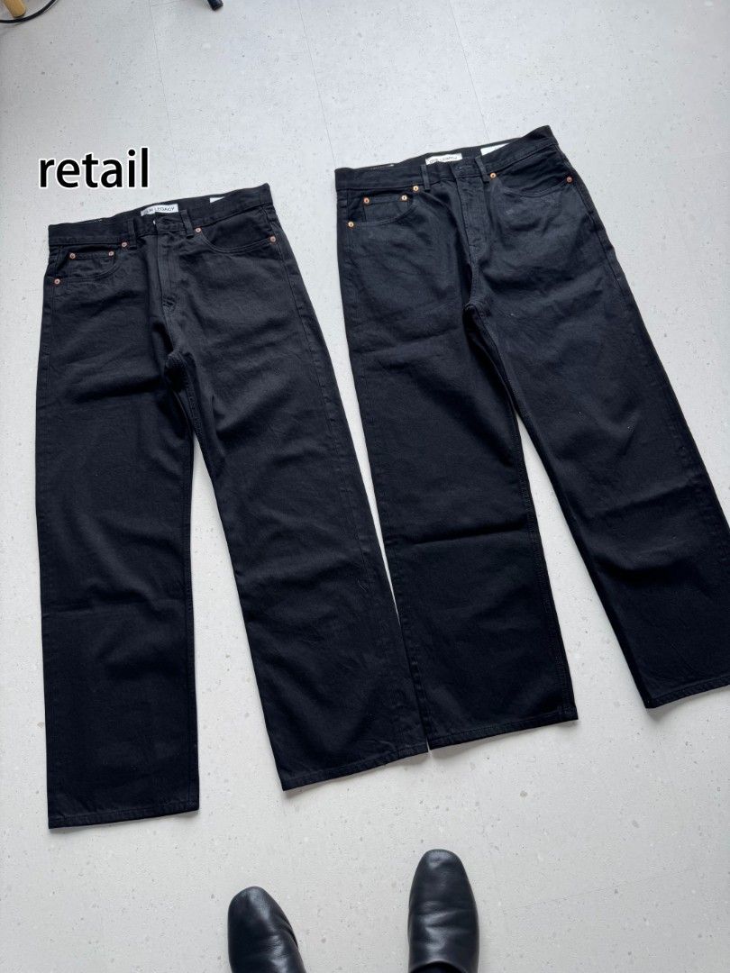 Our Legacy Black Selvedge Third Cut Jeans (Category: Luxury Apparel) located in Makati City. Submitted by donda.archives (Listing ID 1438149839, Image 3). Description: Third Cut jeans have a relaxed, wide legged fit and feature a YKK zip fly, metal rivets and reinforced back pockets. - 100% cotton, red selvedge denim - Real YKK zipper The price speaks for itself, Retail costs $350. -Deposit required -No cancellation, return & refund Sizes 29-32 a
