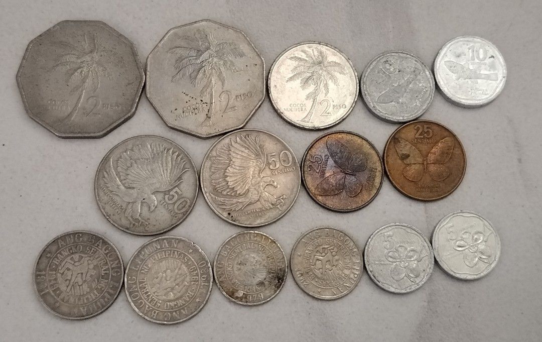 Philippine Coins - Assorted Denominations (Category: Currency) located in Subic. Submitted by kalakal.sa.gapo (Listing ID 1438154248, Image 1). Description: take all 500.