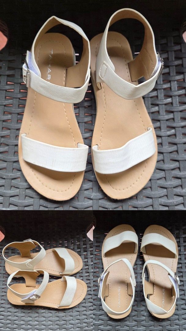 Pink and White Sandals (2pairs) (Category: Babies & Kids Fashion) located in Davao. Submitted by noona.nette (Listing ID 1438179067, Image 2). Description: ‼️Preloved‼️ Girl Sandals (8 years old) Size: US 2Y, EU 33 From USA 🇺🇸.