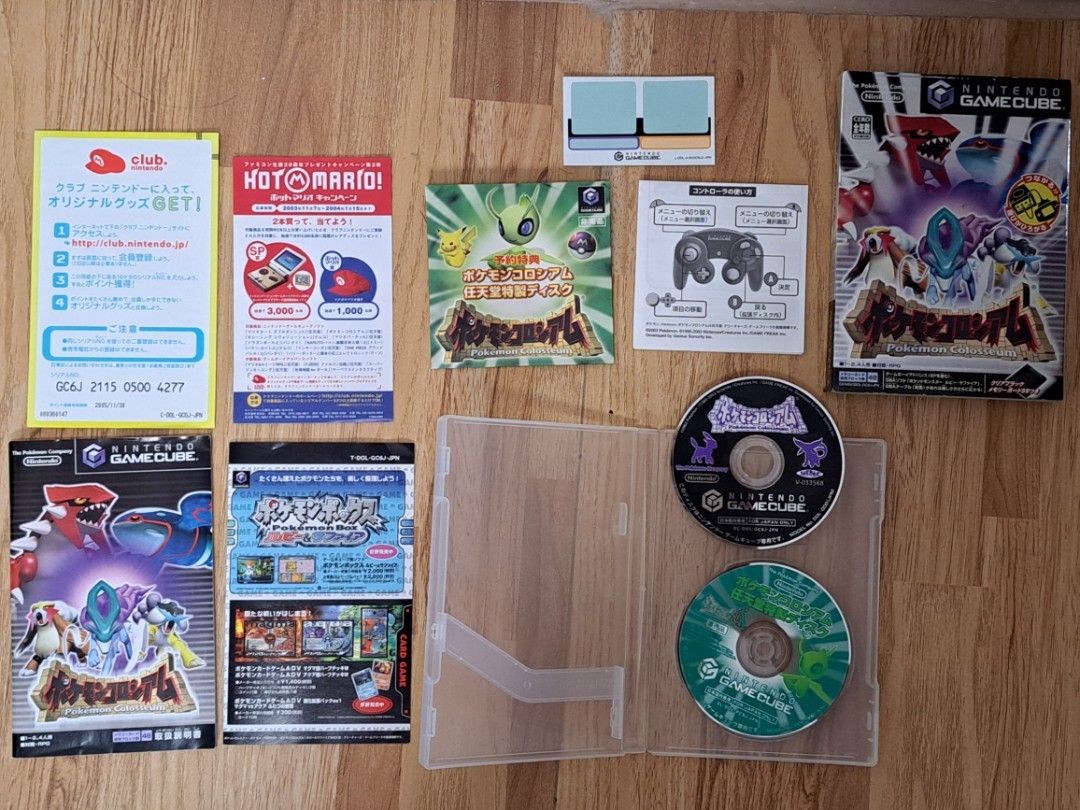 Pokemon Colosseum with Celebi disc (Complete) (Category: Nintendo) located in Rizal. Submitted by retropesos (Listing ID 1438156347, Image 3). Description: Original and working, Disc is in good condition. Complete in box, Pokemon colosseum and Celebi disc. The only way to get Celebi and Ho-oh in gen 3 legitimately. Free nintendo promotion catalog and panplet.
