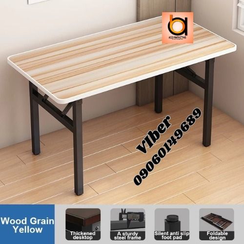 Portable Foldable Table Computer Table Office Desk Study Desk Dining Table Folding Table (Category: Tables & Sets) located in Manila. Submitted by acbdiane (Listing ID 1438177160, Image 2). Description: --Product Info: 📦Attention:Due to size and weight limitations of express packages, each order can only send a maximum of two tables at once. If you need to purchase multiple tables, please purchase multiple orders in batches to avoid being restri