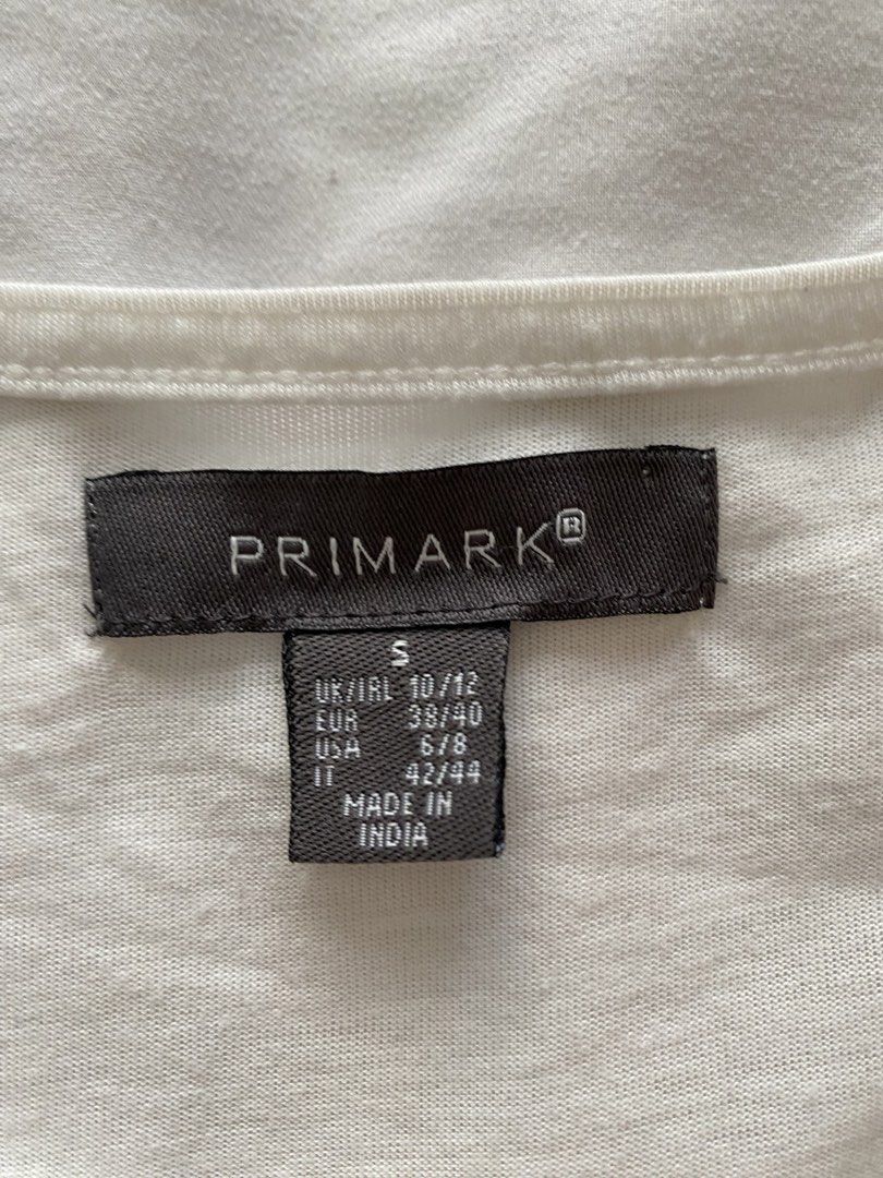 Primark White Crochet Crop Top - Size S (Category: Others Tops) located in Quezon City. Submitted by ashleyken (Listing ID 1438172893, Image 2). Description: - White crochet crop top - From Primark - Round neckline - Sleeveless - Detailed crochet pattern - Size S.