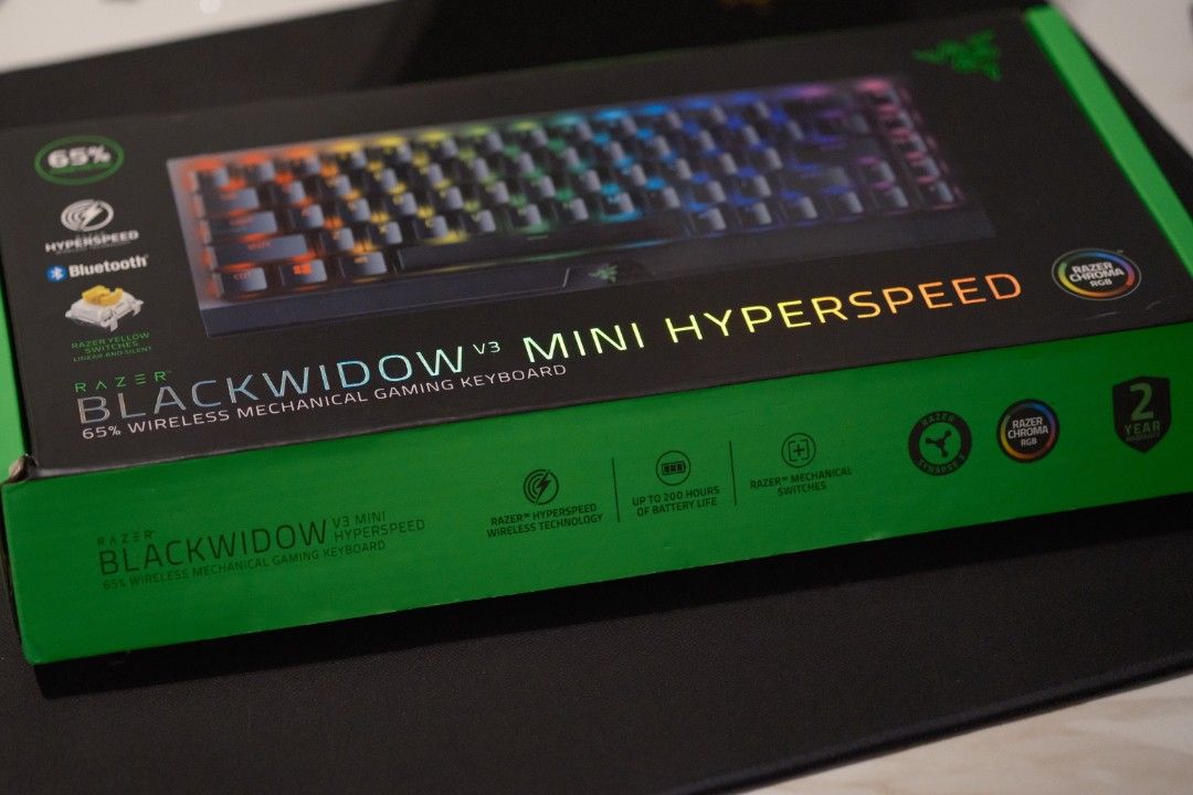 Razer BlackWidow V3 Mini HyperSpeed 65% Wireless Keyboard455793820052367360
