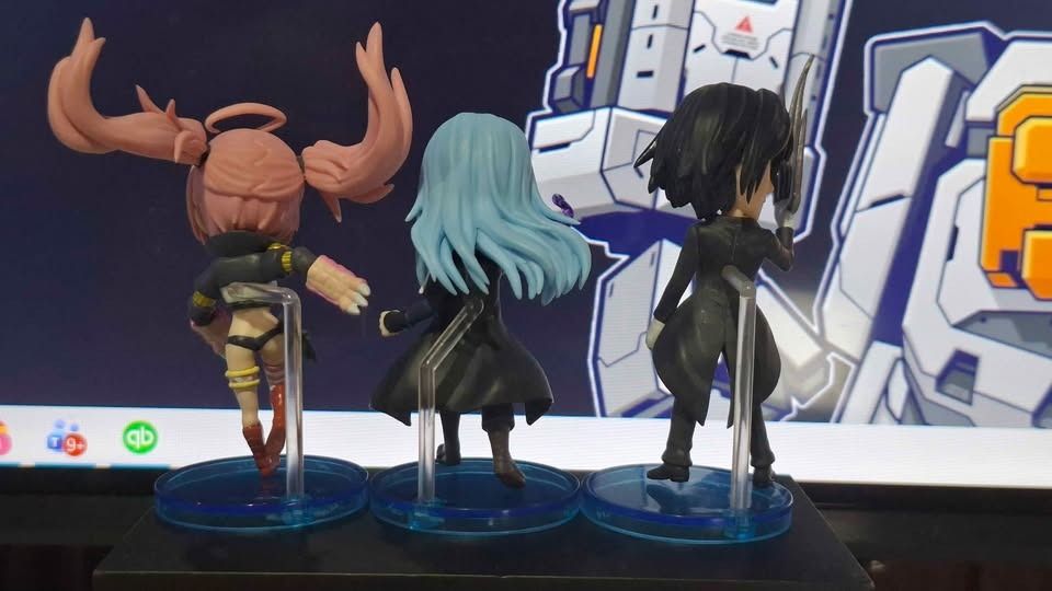 Rimuru Slime Milim Diablo WCF (Category: Figurines & Statues) located in Imus. Submitted by ToyBlazePH (Listing ID 1438214657, Image 2). Description: - Set of 3 anime figurines - Features characters with pink, blue, and black hair - Each figurine stands on a clear base - Well-detailed design - Ideal for display or collection.