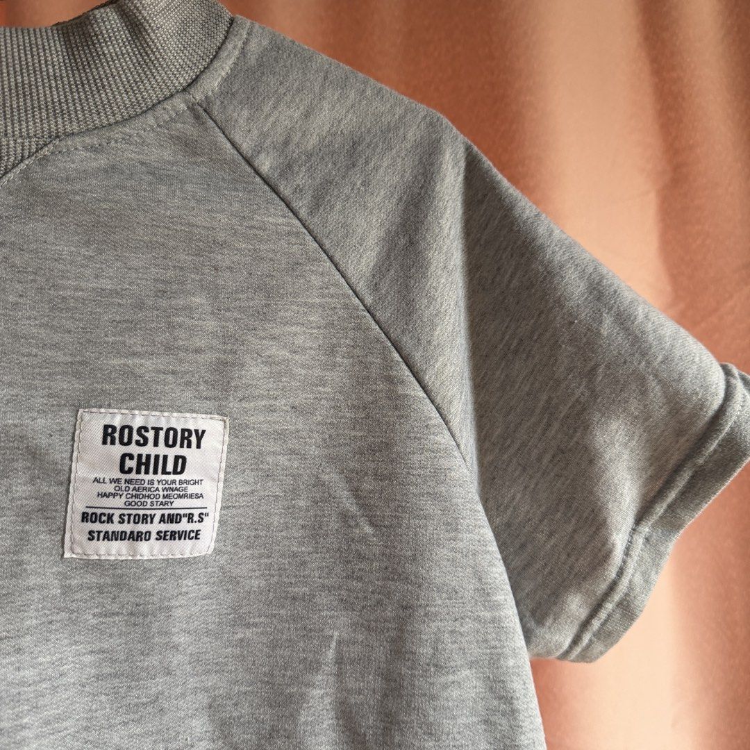 Rostory Child Cropped Top (Category: Shirts) located in Lubao. Submitted by discountedstyle (Listing ID 1438188526, Image 2). Description: - Rostory Child cropped top - Features: Crew neck, short sleeves - Design: Small brand patch on front - Fit: Relaxed, cropped length - Material: Soft - Ideal for casual wear Size: Medium Price: + shipping fee Flaws: None Notes: -Payment Method: Gcash or BDO Digital Bank (No COD). -Delivery via J&T Express (SF: