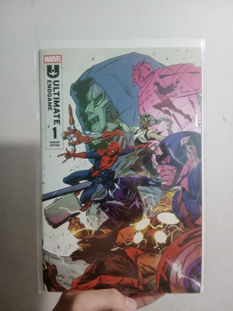 RUSH SALE: Absolute Flash and Ultimate Endgame Comics (Category: Comics & Manga) located in Mandaluyong City. Submitted by highball052 (Listing ID 1438200822, Image 2). Description: RUSH SALE: Absolute Flash and Ultimate Endgame Comics Condition: Near mint (no damage, read only once) Price list: - Absolute Flash #1 (Clayton Crain Card Stock Variant) - 500 pesos - Ultimate Endgame #1 (Sanford Greene Wraparound Variant) - SOLD - Ultimate Endgame #2
