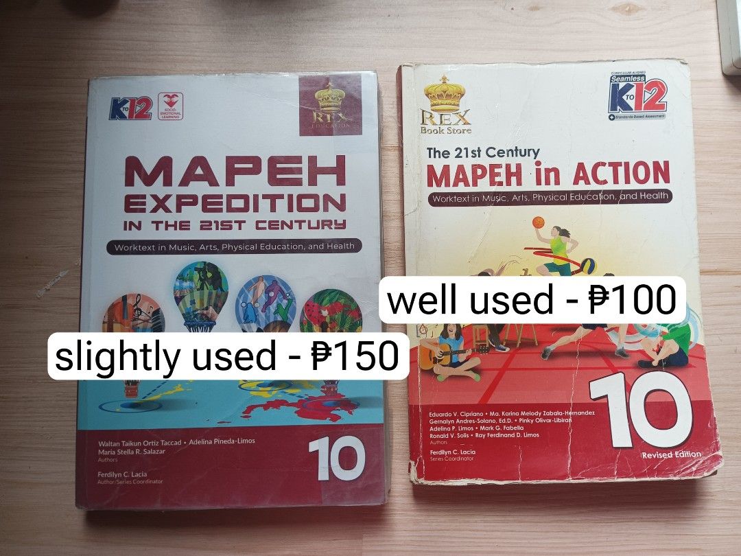 RUSH SALE! Grade 10 Textbooks (Category: Textbooks) located in Guinobatan. Submitted by wookiecartz (Listing ID 1438185525, Image 3). Description: Take all for ₱1,500 (negotiable) prices are negotiable if sure buyer RFS: decluttering ‼️has dents, scribbles, and creases.
