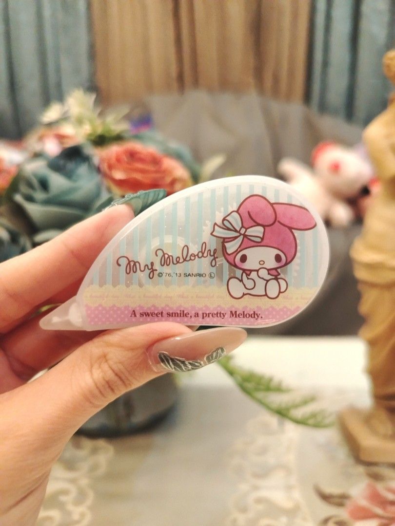 Sanrio My Melody Correction Tape (Category: Craft Supplies & Tools) located in San Fernando. Submitted by jpmarketplace2023 (Listing ID 1438208311, Image 1). Description: 💚 All items are authentic from Japan. 💛 MOP: GCash (❌️ GCash Protect) 🩵 MOD: LBC only (❌️ S. Checkout, COD, COP) 💙 Meet-up: Vista Mall, San Fernando, Pampanga 💜 All items are on-hand. 🧡 First to pay gets the item first. ❤️ Breakable items are packed with care and caution. 