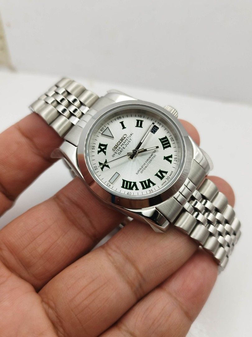 Seiko explorer seikolex mod (Category: Men's Watches) located in Quezon City. Submitted by WatchProject (Listing ID 1438277734, Image 3). Description: Original Seiko 7s26 automatic movement not bnew Newly overhauled and oiled movement In good running condition Open back case 39mm case dm 904L stainless steel aftermarket base dial and strap With box paper bag and manual.
